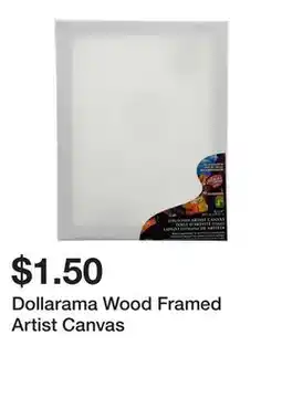 Dollarama Dollarama Wood Framed Artist Canvas offer
