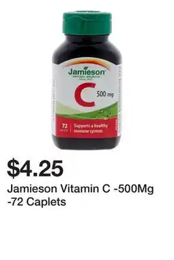 Dollarama Jamieson Vitamin C -500Mg -72 Caplets offer