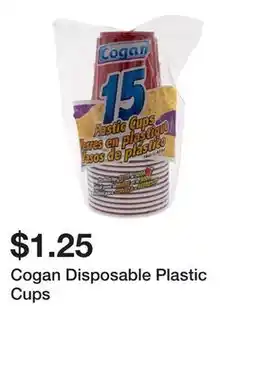Dollarama Cogan Disposable Plastic Cups offer