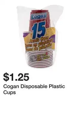 Dollarama Cogan Disposable Plastic Cups offer