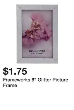 Dollarama Frameworks 6 Glitter Picture Frame offer