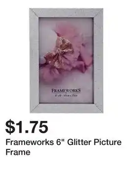 Dollarama Frameworks 6 Glitter Picture Frame offer