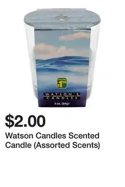 Dollarama Watson Candles Scented Candle (Assorted Scents) offer