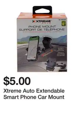 Dollarama Xtreme Auto Extendable Smart Phone Car Mount offer