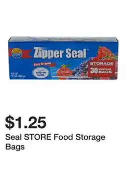 Dollarama Seal STORE Food Storage Bags offer