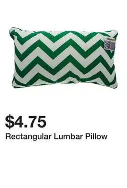 Dollarama Rectangular Lumbar Pillow offer