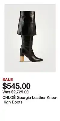 Holt Renfrew CHLOÉ Georgia Leather Knee-High Boots offer