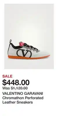 Holt Renfrew VALENTINO GARAVANI Chromathon Perforated Leather Sneakers offer
