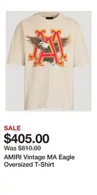 Holt Renfrew AMIRI Vintage MA Eagle Oversized T-Shirt offer