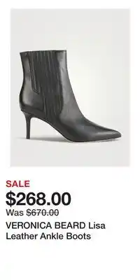Holt Renfrew VERONICA BEARD Lisa Leather Ankle Boots offer