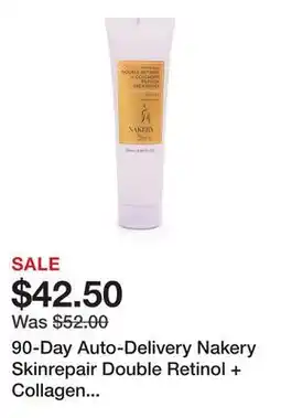 TSC Stores 90-Day Auto-Delivery Nakery Skinrepair Double Retinol + Collagen Peptide Treatment offer