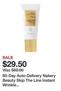 TSC Stores 60-Day Auto-Delivery Nakery Beauty Skip The Line Instant Wrinkle Eraser offer