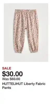 Holt Renfrew HUTTELIHUT Liberty Fabric Pants offer