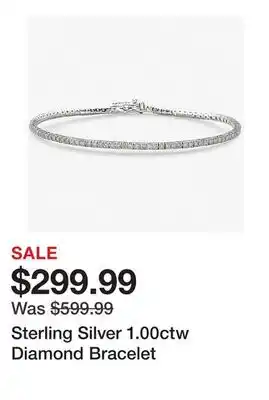 TSC Stores Sterling Silver 1.00ctw Diamond Bracelet offer