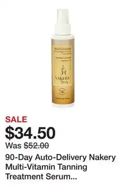 TSC Stores 90-Day Auto-Delivery Nakery Multi-Vitamin Tanning Treatment Serum For Face + Body offer