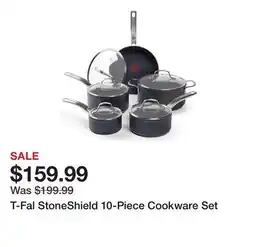 TSC Stores T-Fal StoneShield 10-Piece Cookware Set offer
