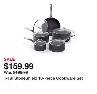 TSC Stores T-Fal StoneShield 10-Piece Cookware Set offer