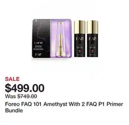TSC Stores Foreo FAQ 101 Amethyst With 2 FAQ P1 Primer Bundle offer
