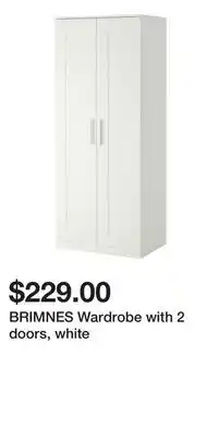 IKEA BRIMNES Wardrobe with 2 doors, white offer