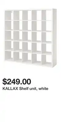 IKEA KALLAX Shelf unit, white offer