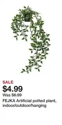 IKEA FEJKA Artificial potted plant, indoor/outdoor/hanging offer