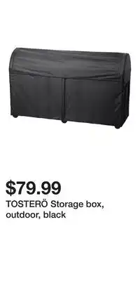 IKEA TOSTERÖ Storage box, outdoor, black offer