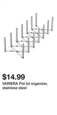 IKEA VARIERA Pot lid organizer, stainless steel offer