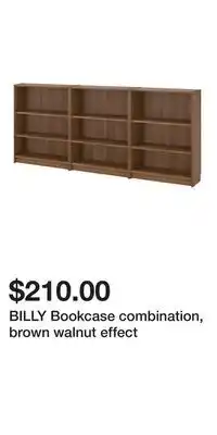 IKEA BILLY Bookcase combination, brown walnut effect offer