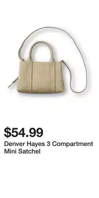 Mark's Denver Hayes 3 Compartment Mini Satchel offer