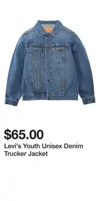 Mark's Levi's Youth Unisex Denim Trucker Jacket offer