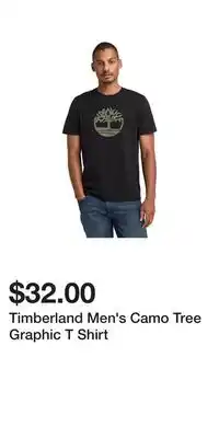 Mark's Timberland Men's Camo Tree Graphic T Shirt offer