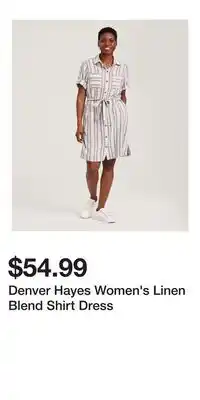 Mark's Denver Hayes Women's Linen Blend Shirt Dress offer