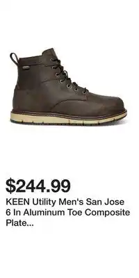 Mark's KEEN Utility Men's San Jose 6 In Aluminum Toe Composite Plate Waterproof Work Boots offer