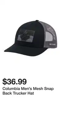 Mark's Columbia Men's Mesh Snap Back Trucker Hat offer