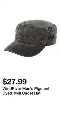 Mark's WindRiver Men's Pigment Dyed Twill Cadet Hat offer