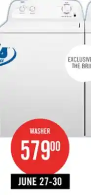The Brick Inglis 4.0 Cu. Ft. Top-Load Washer - White - ITW4871FW offer