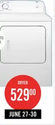 The Brick Inglis 6.5 Cu. Ft. Electric Dryer - White - YIED4671EW offer