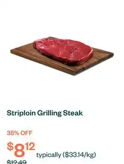 Voilà Striploin Grilling Steak offer