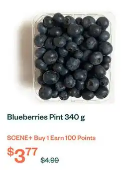 Voilà Blueberries Pint 340 g offer