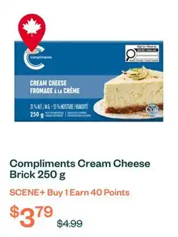 Voilà Compliments Cream Cheese Brick 250 g offer