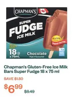 Voilà Chapman's Gluten-Free Ice Milk Bars Super Fudge 18 x 75 ml offer