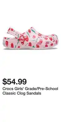 Sport Chek Crocs Girls' Grade/Pre-School Classic Clog Sandals offer