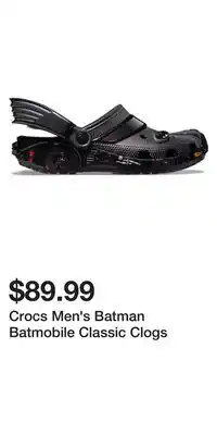Sport Chek Crocs Men's Batman Batmobile Classic Clogs offer