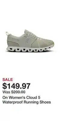 Sport Chek On Women's Cloud 5 Waterproof Running Shoes offer