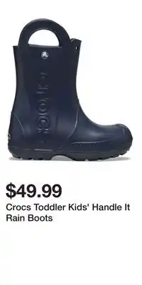 Sport Chek Crocs Toddler Kids' Handle It Rain Boots offer