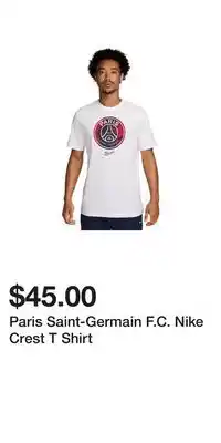 Sport Chek Paris Saint-Germain F.C. Nike Crest T Shirt offer