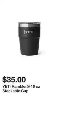 Sport Chek YETI Rambler 16 oz Stackable Cup offer