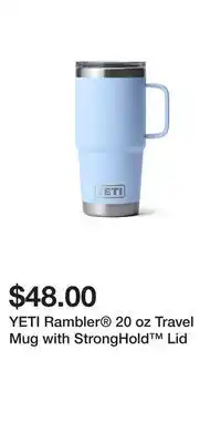Sport Chek YETI Rambler 20 oz Travel Mug with StrongHold Lid offer