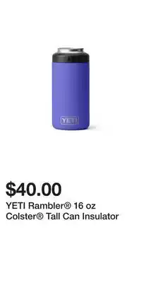 Sport Chek YETI Rambler 16 oz Colster Tall Can Insulator offer