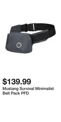 Sport Chek Mustang Survival Minimalist Belt Pack PFD offer